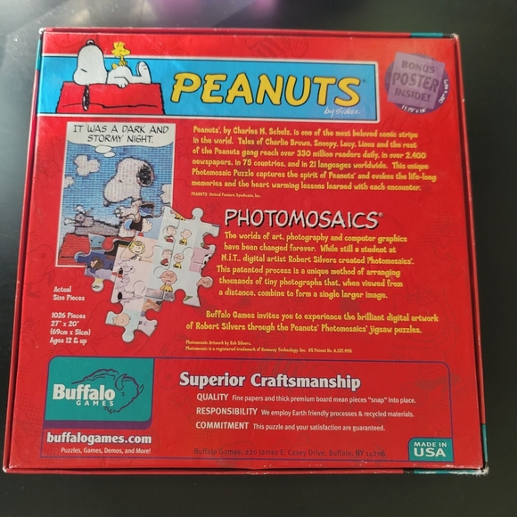 Photomosaics Peanuts Good Grief Charlie Brown 1000 piece - Picture 2 of 5